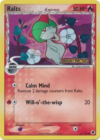 EX Dragon Frontiers Shellder #61/101 reverse holo
